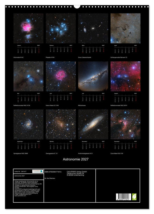 Astronomie 2027 (CALVENDO Wandkalender 2027)