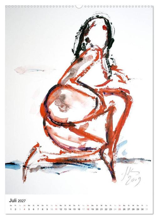 Erotische Aquarelle (CALVENDO Premium Wandkalender 2027)