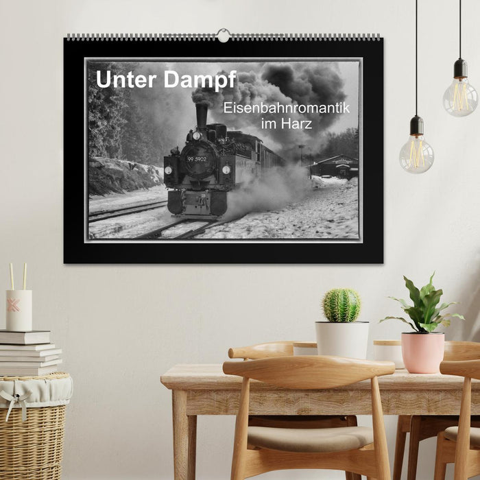 Unter Dampf - Eisenbahnromantik im Harz (CALVENDO Wandkalender 2027)
