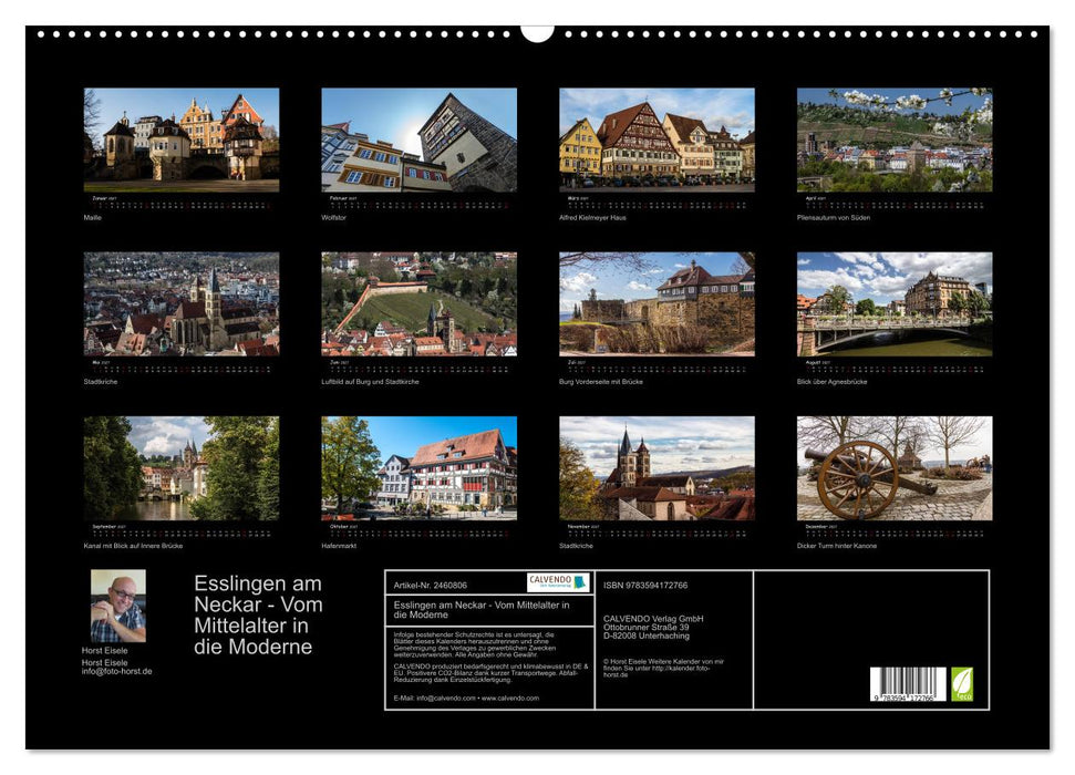 Esslingen am Neckar - Vom Mittelalter in die Moderne (CALVENDO Wandkalender 2027)
