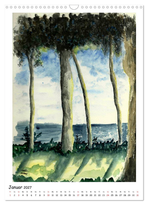 Der Aquarell-Kalender No.2 (CALVENDO Wandkalender 2027)
