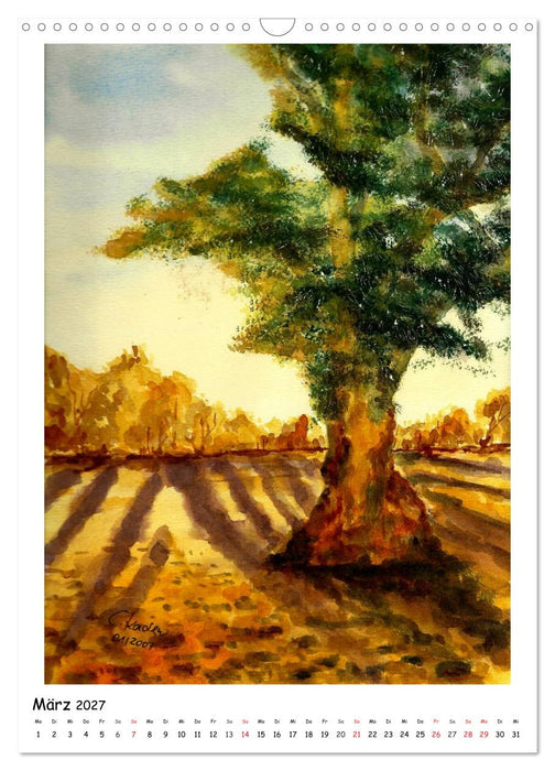 Der Aquarell-Kalender No.2 (CALVENDO Wandkalender 2027)