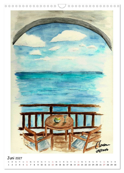 Der Aquarell-Kalender No.2 (CALVENDO Wandkalender 2027)