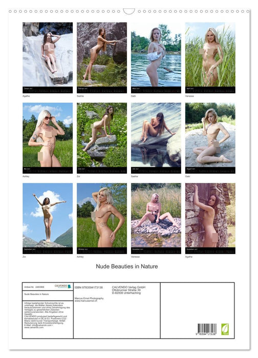 Nude Beauties in Nature (CALVENDO Wandkalender 2027)