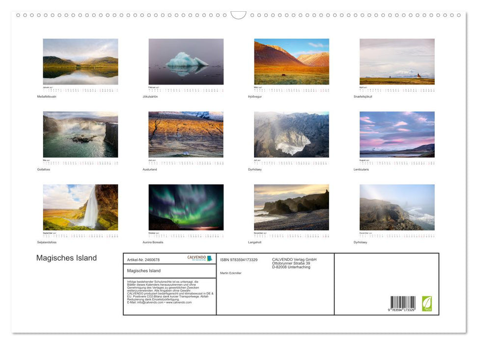 Magisches Island (CALVENDO Wandkalender 2027)