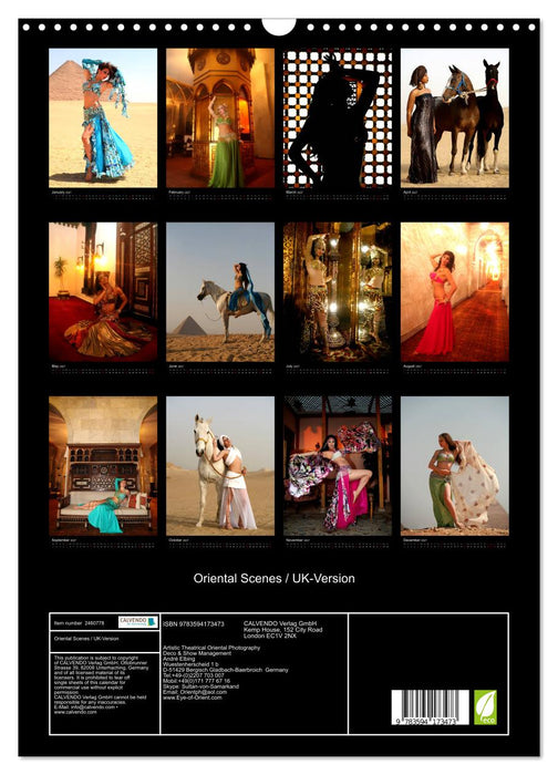 Oriental Scenes / UK-Version (CALVENDO Monthly Calendar 2027)
