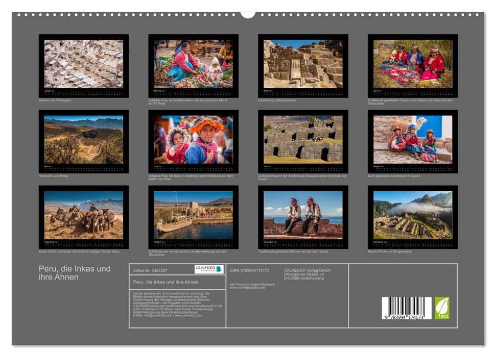 Peru, die Inkas und ihre Ahnen (CALVENDO Premium Wandkalender 2027)