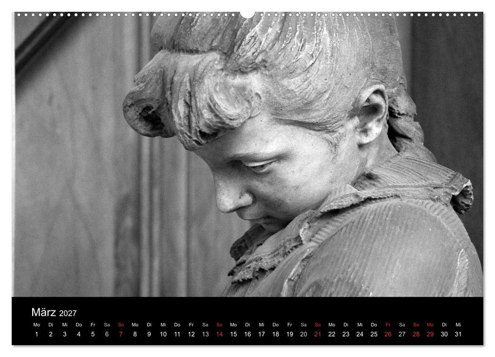 Lebende Steine - Skulpturen auf dem Friedhof Staglieno (CALVENDO Wandkalender 2027)