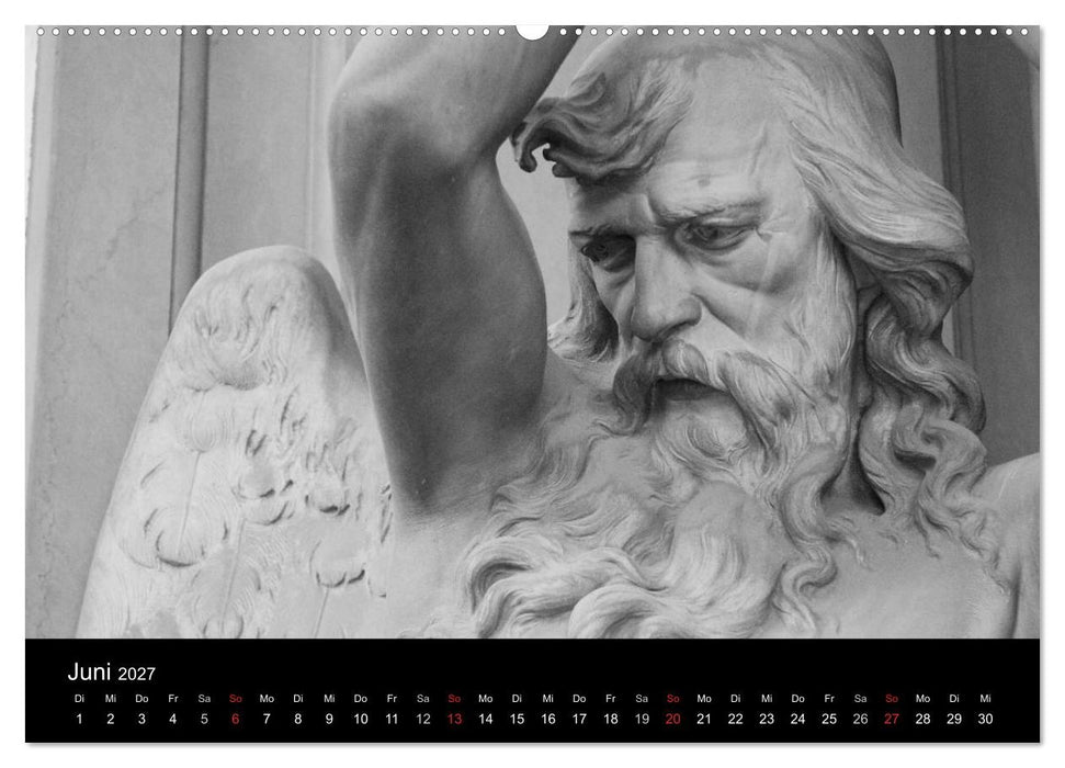 Lebende Steine - Skulpturen auf dem Friedhof Staglieno (CALVENDO Wandkalender 2027)