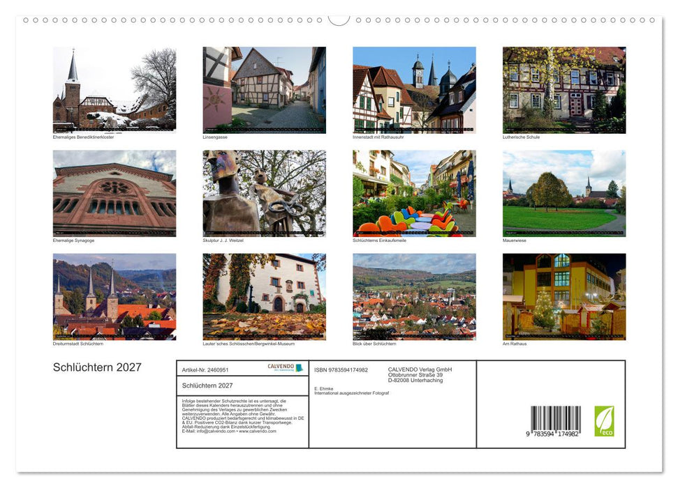 Schlüchtern 2027 (CALVENDO Premium Wandkalender 2027)