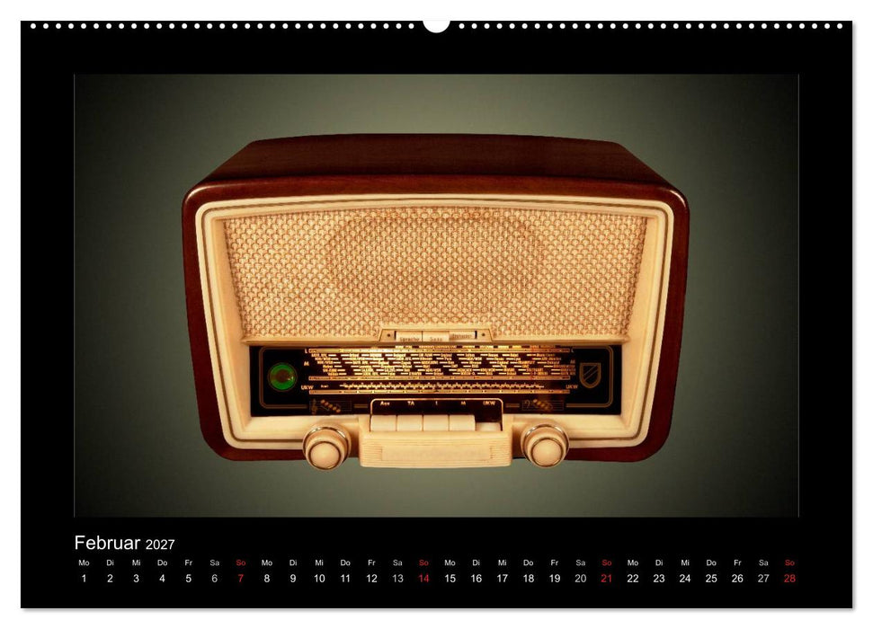 Dampfradios - Antike Radios mit Patina (CALVENDO Premium Wandkalender 2027)