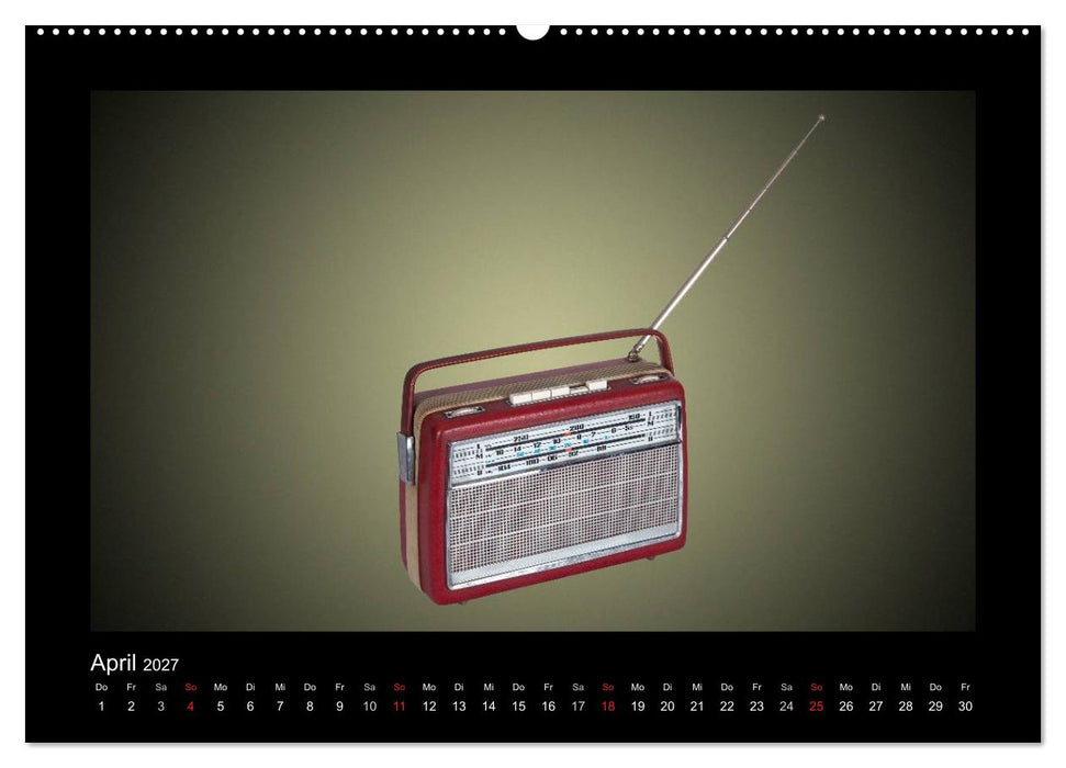 Dampfradios - Antike Radios mit Patina (CALVENDO Premium Wandkalender 2027)