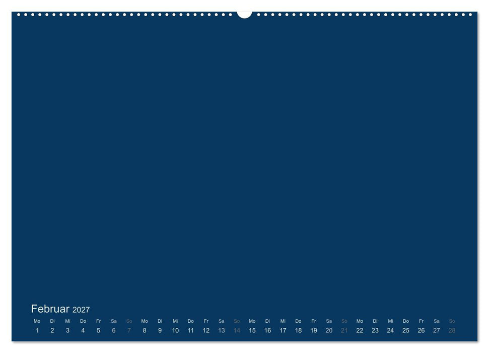 Bastelkalender - Dunkelblau (CALVENDO Wandkalender 2027)