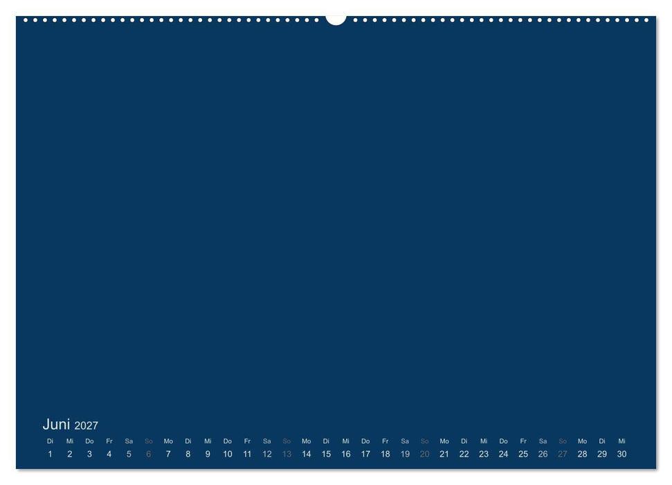 Bastelkalender - Dunkelblau (CALVENDO Wandkalender 2027)