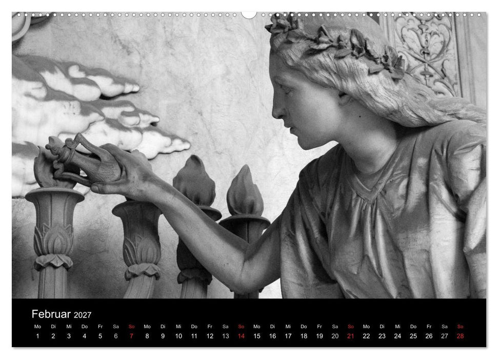 Lebende Steine - Skulpturen auf dem Friedhof Staglieno (CALVENDO Premium Wandkalender 2027)