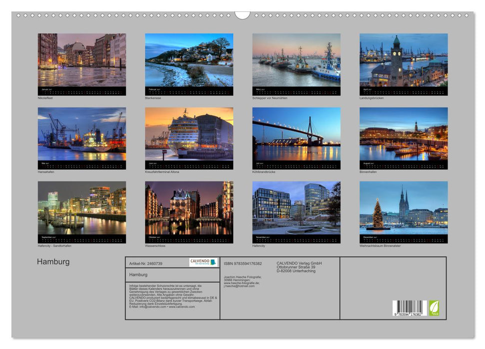 Hamburg (CALVENDO Wandkalender 2027)