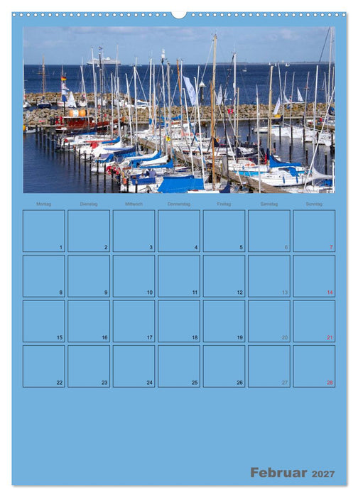 Rund um die Kieler Förde / Planer (CALVENDO Wandkalender 2027)
