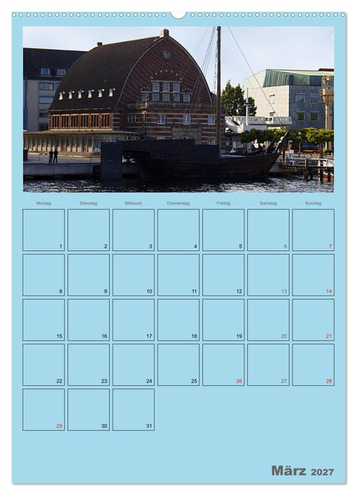 Rund um die Kieler Förde / Planer (CALVENDO Wandkalender 2027)