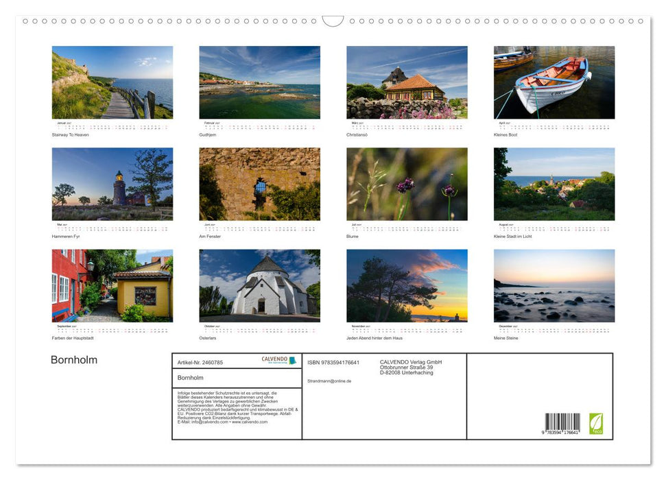 Bornholm (CALVENDO Wandkalender 2027)