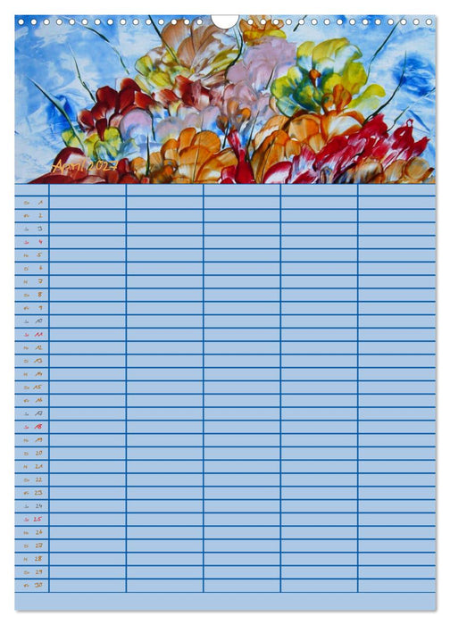 Blütenzauber - Familienplaner 2027 (CALVENDO Wandkalender 2027)