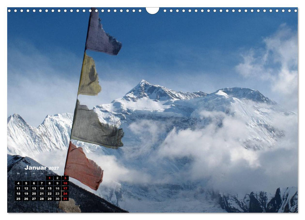 Nepal 2027 Menschen, Berge und Götter zwischen Annapurna und Marsyangdi (CALVENDO Wandkalender 2027)