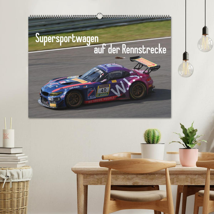 Supersportwagen auf der Rennstrecke (CALVENDO Wandkalender 2027)