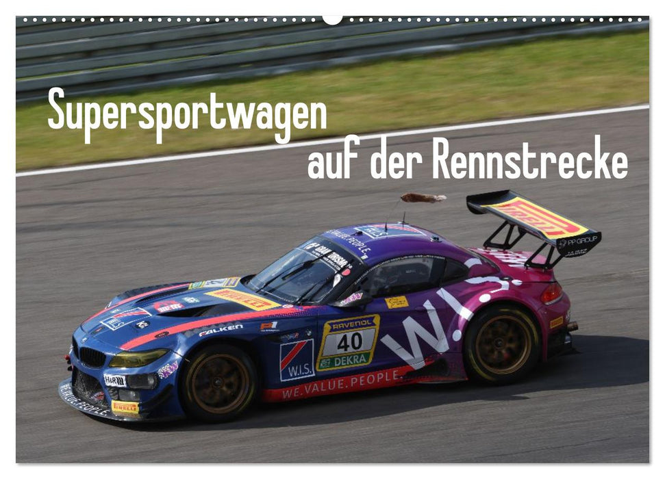 Supersportwagen auf der Rennstrecke (CALVENDO Wandkalender 2027)
