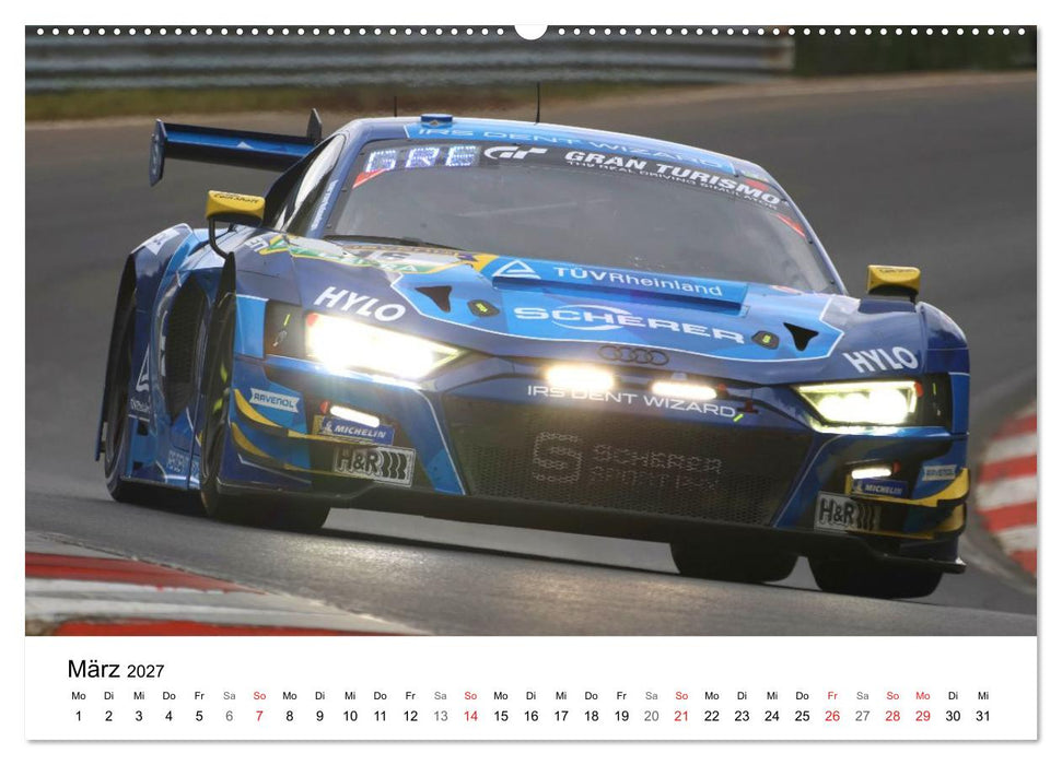 Supersportwagen auf der Rennstrecke (CALVENDO Wandkalender 2027)