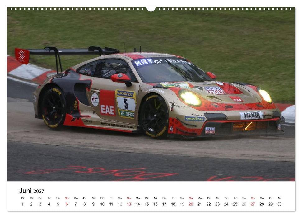 Supersportwagen auf der Rennstrecke (CALVENDO Wandkalender 2027)