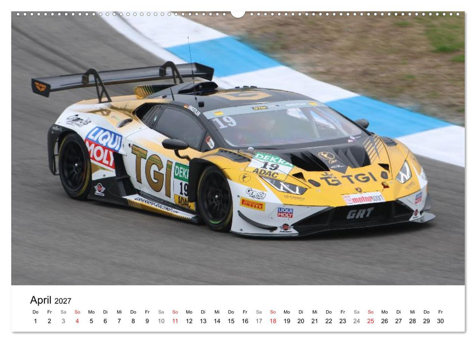 Supersportwagen auf der Rennstrecke (CALVENDO Premium Wandkalender 2027)
