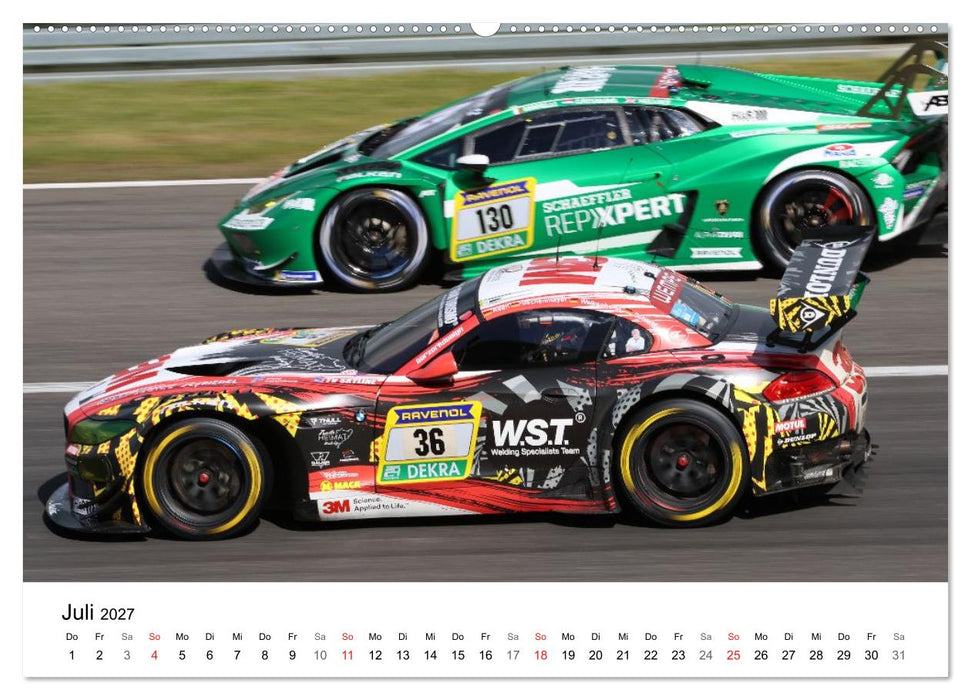 Supersportwagen auf der Rennstrecke (CALVENDO Premium Wandkalender 2027)