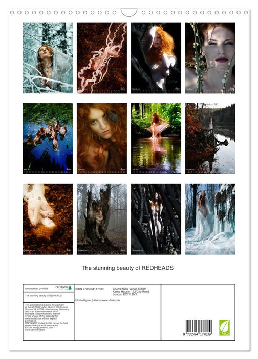 The stunning beauty of REDHEADS (CALVENDO Monthly Calendar 2027)