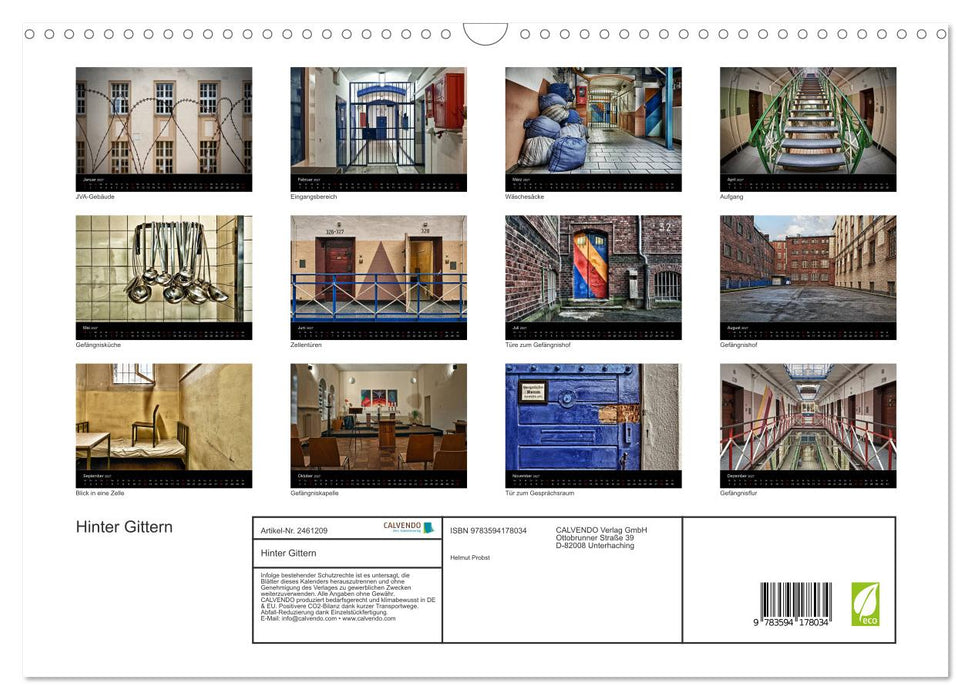 Hinter Gittern (CALVENDO Wandkalender 2027)