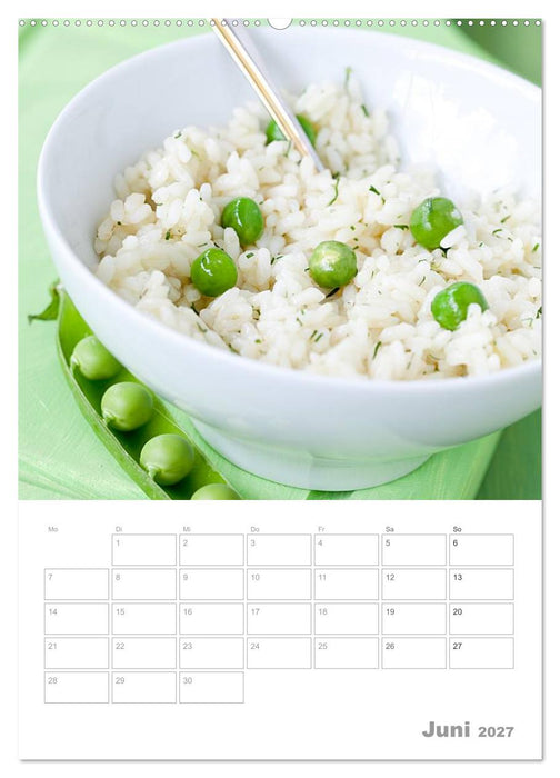Vegetarisch durch das Jahr / Planer (CALVENDO Premium Wandkalender 2027)