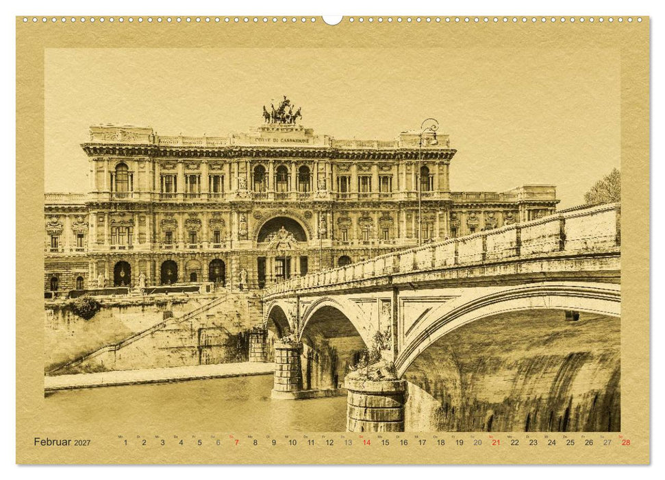 Rom-Ein Kalender im Zeitungsstil (CALVENDO Premium Wandkalender 2027)