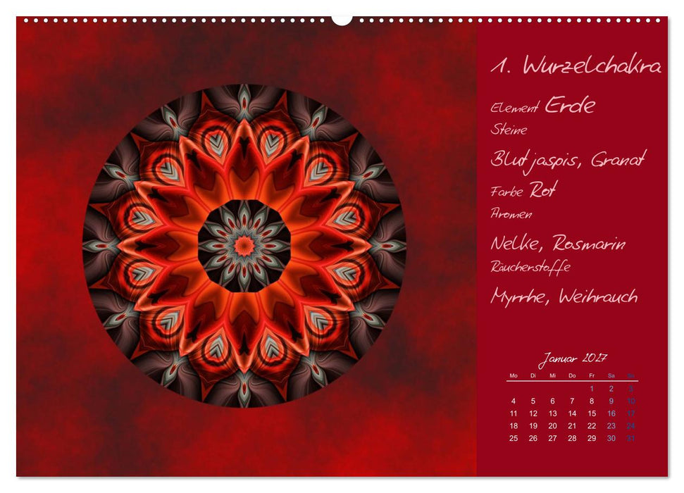 Kleine Chakrenlehre (CALVENDO Wandkalender 2027)