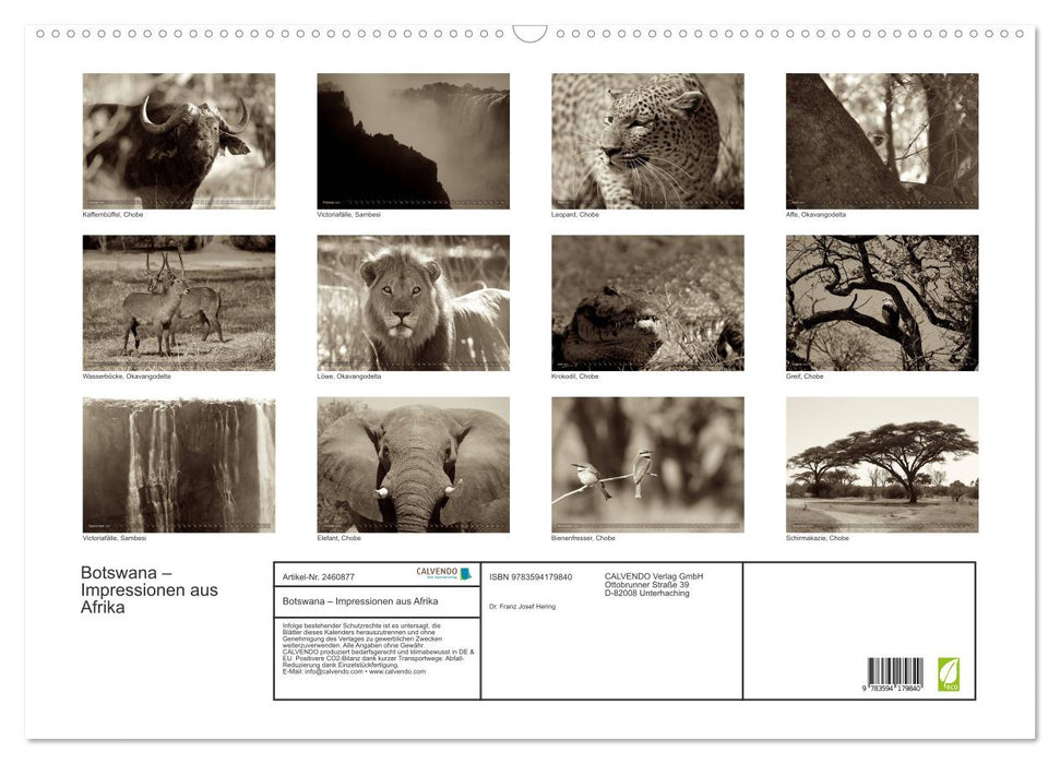 Botswana – Impressionen aus Afrika (CALVENDO Wandkalender 2027)