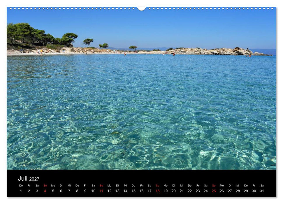 Chalkidiki: Kassandra, Sithonia, Athos (CALVENDO Premium Wandkalender 2027)