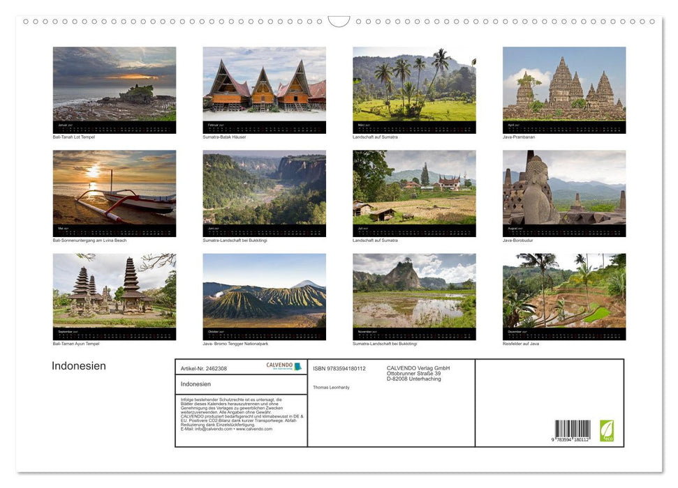 Indonesien (CALVENDO Wandkalender 2027)