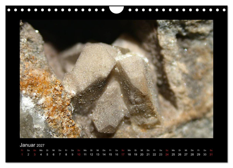 Mineralien aus dem Sauerland (CALVENDO Wandkalender 2027)