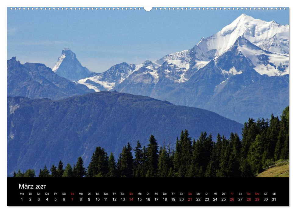 Faszinierende Gletscherwelt - entlang des Großen Aletsch (CALVENDO Premium Wandkalender 2027)