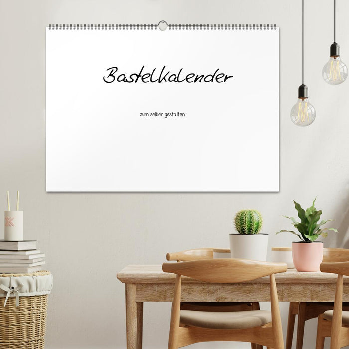 Bastelkalender - Weiss (CALVENDO Wandkalender 2027)