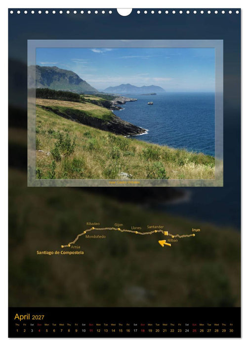 Camino del norte / UK-Version (CALVENDO Monthly Calendar 2027)
