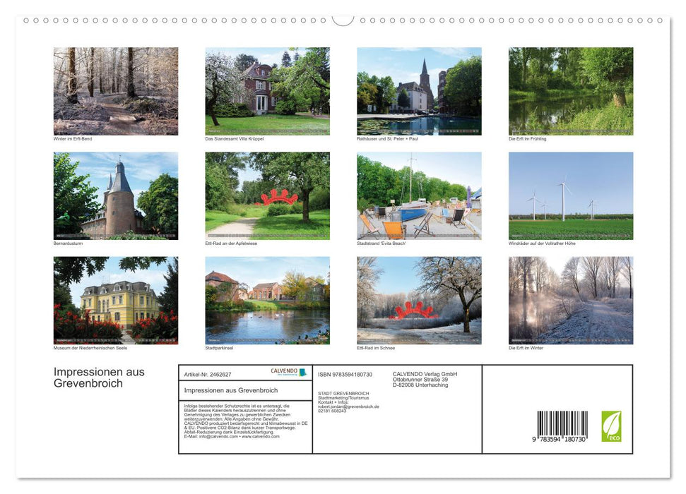 Impressionen aus Grevenbroich (CALVENDO Premium Wandkalender 2027)