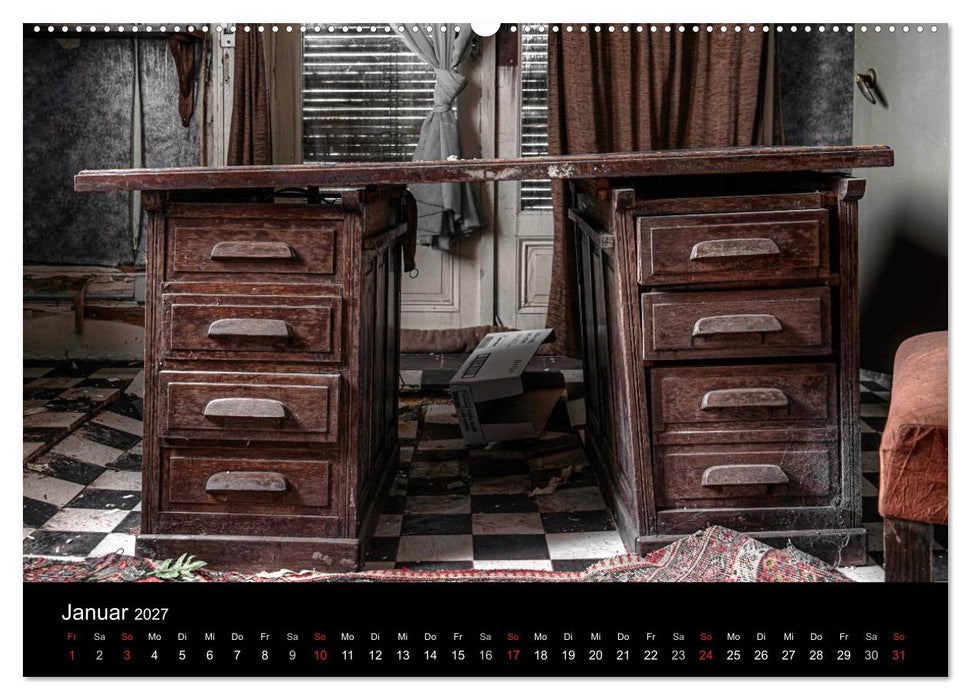 Geheimnisvolle Orte - Lost Places (CALVENDO Premium Wandkalender 2027)