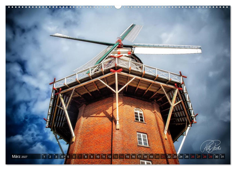 Friesland - Die Friesische Mühlenstraße (CALVENDO Wandkalender 2027)