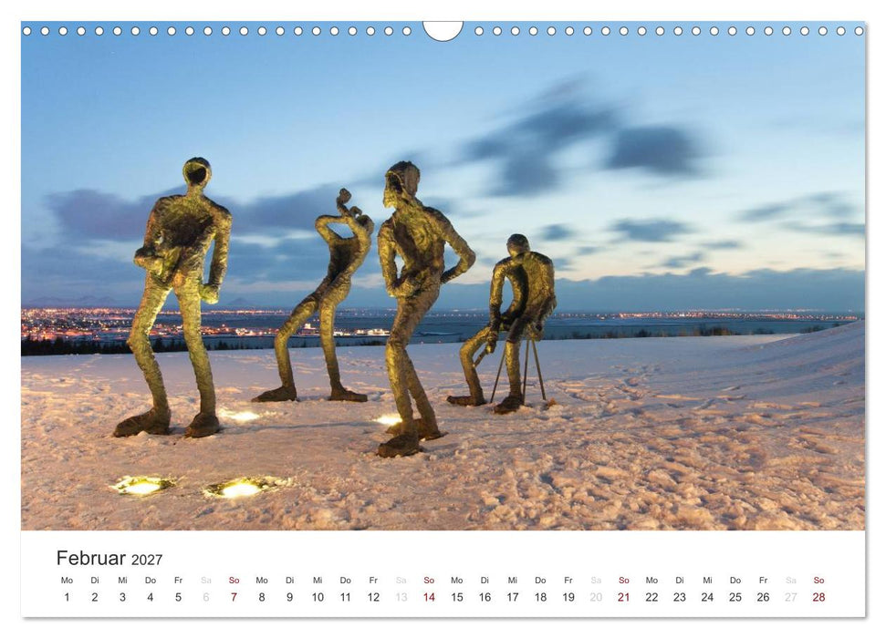 Reykjavìk 64° 08' N (CALVENDO Wandkalender 2027)