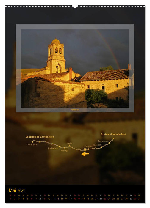 Jakobsweg - Camino Francés (CALVENDO Wandkalender 2027)