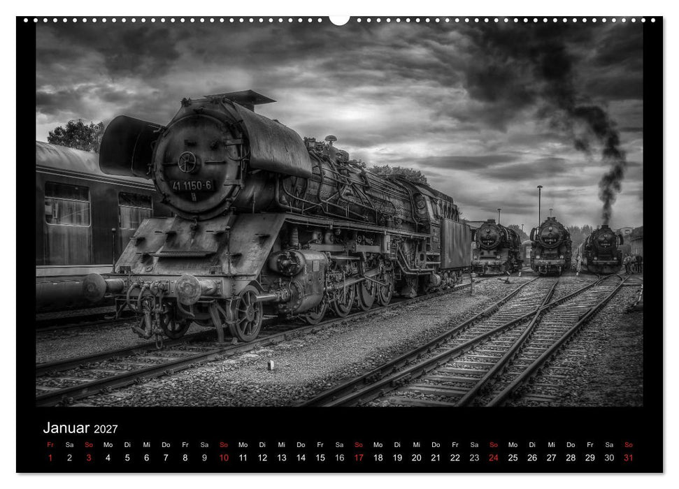 Dampflokomotiven (CALVENDO Premium Wandkalender 2027)