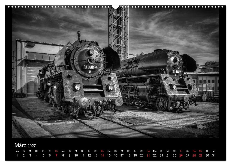 Dampflokomotiven (CALVENDO Premium Wandkalender 2027)